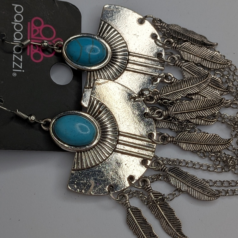 Paparazzi Jewelry Lot Turquoise Statement Necklaces Earrings Rings Western Boho - Picture 6 of 7